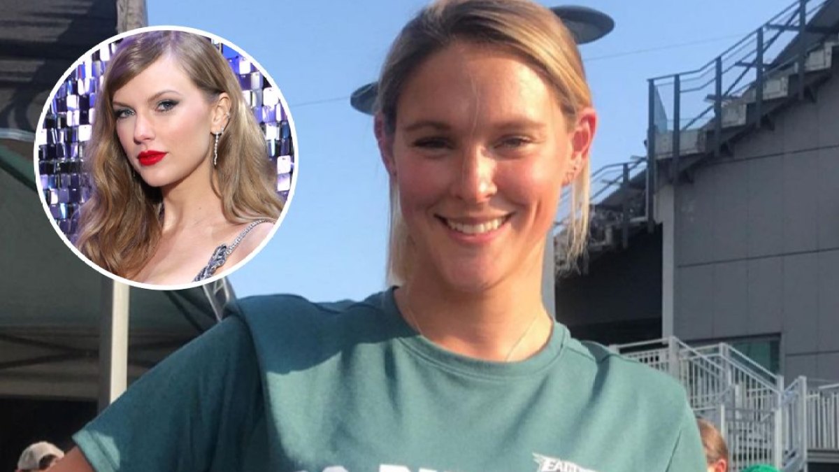 kylie kelce uses taylor swift song for video of daughters
