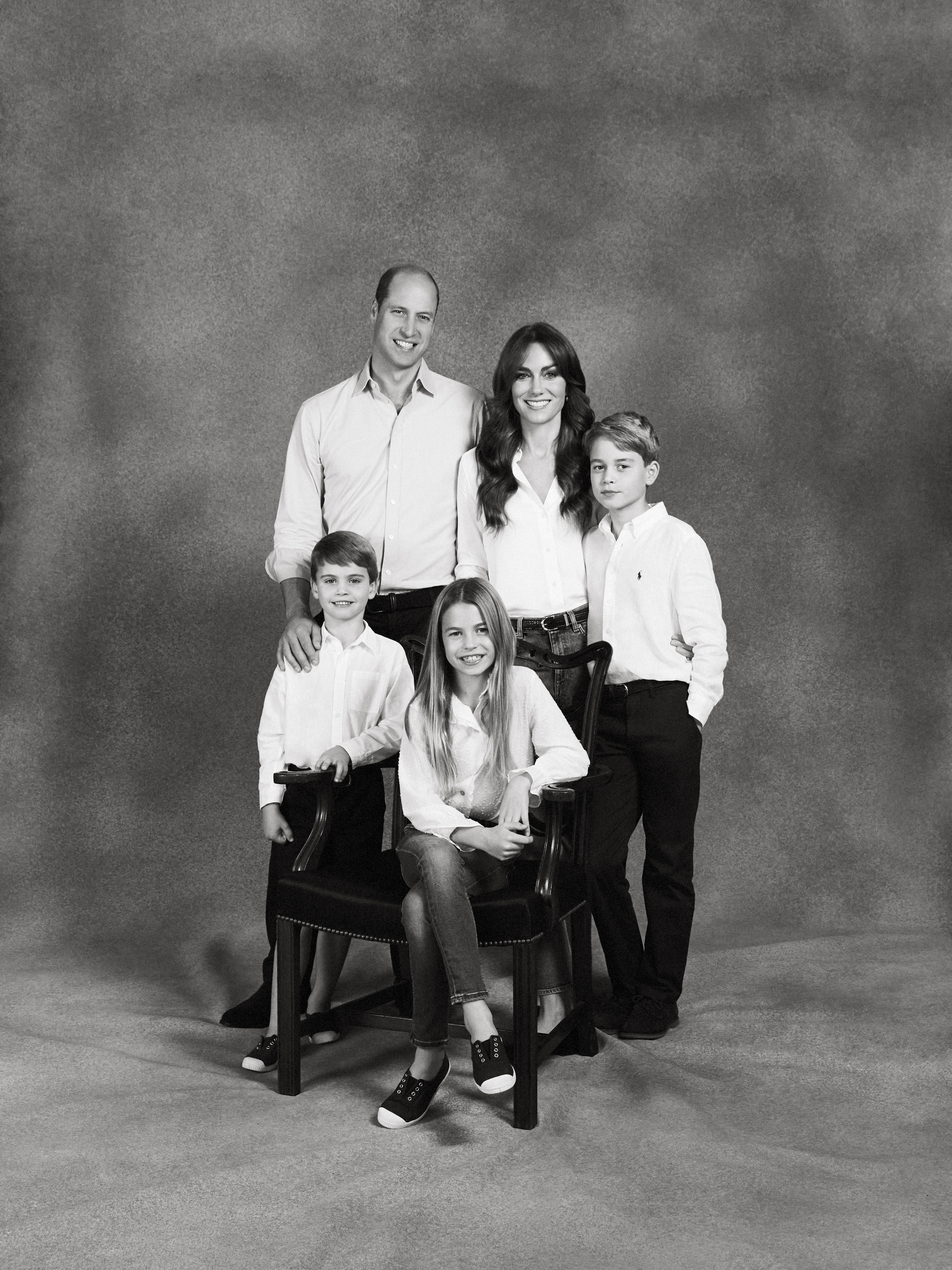 prince william and kate middleton kids share christmas card