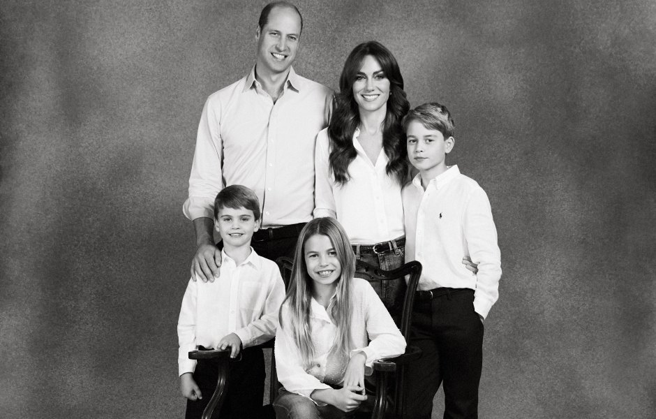 prince william and kate middleton kids share christmas card