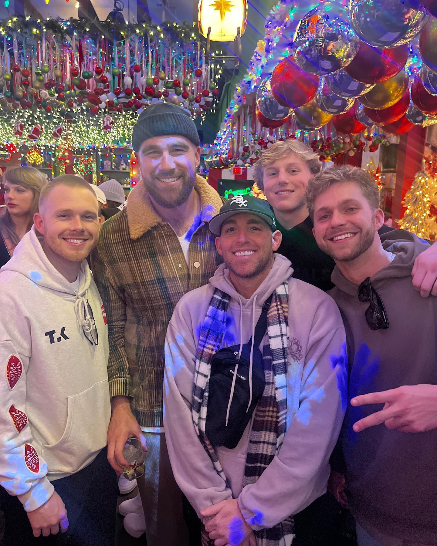 taylor-swift-travis-kelce-christmas-party-photos