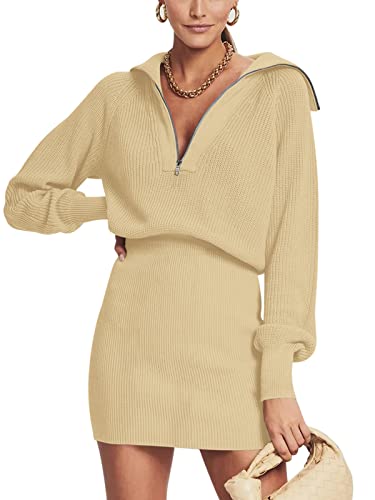 DEEP SELF Half-Zip Dress