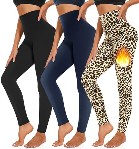 3 Pack Fleece Lined Leggings