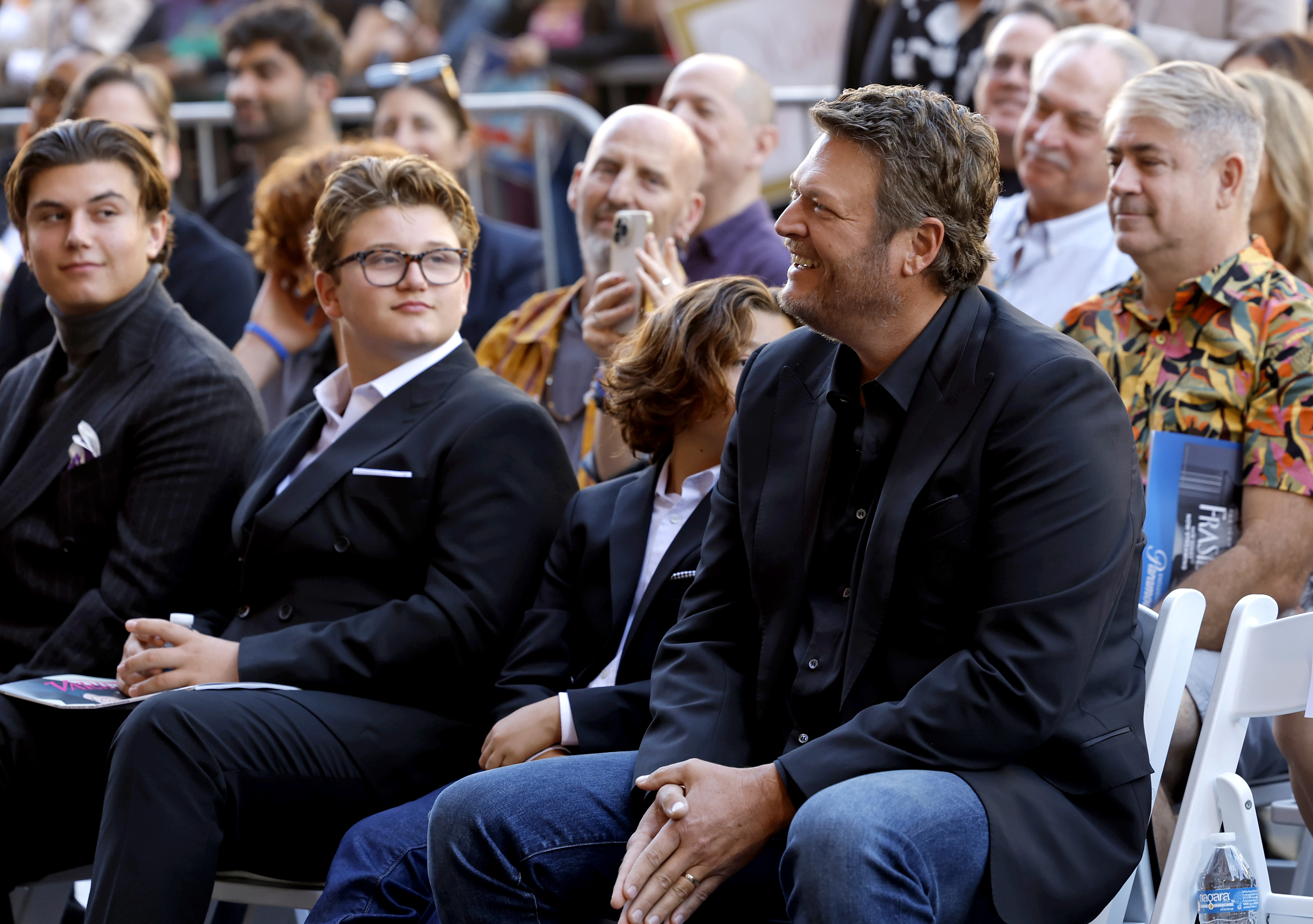 blake sheltons quotes about relationship with gwens kids