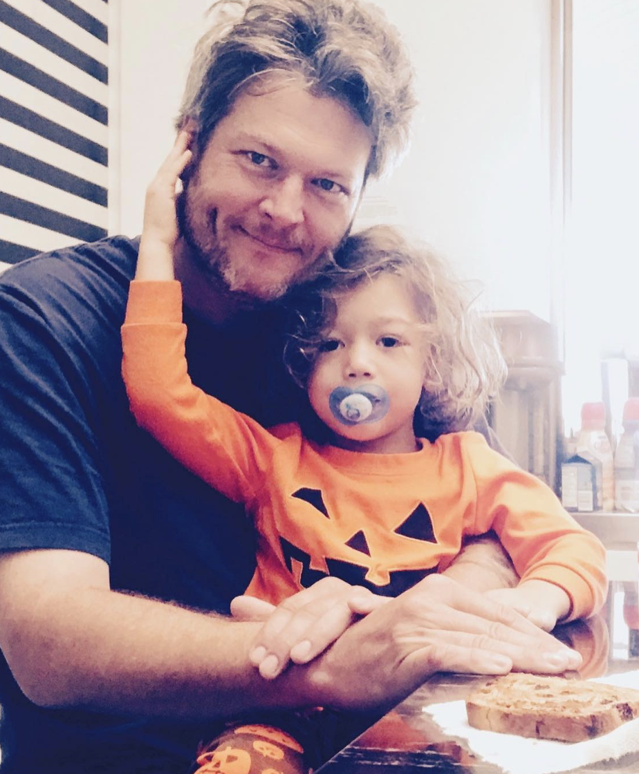 blake sheltons quotes about relationship with gwens kids