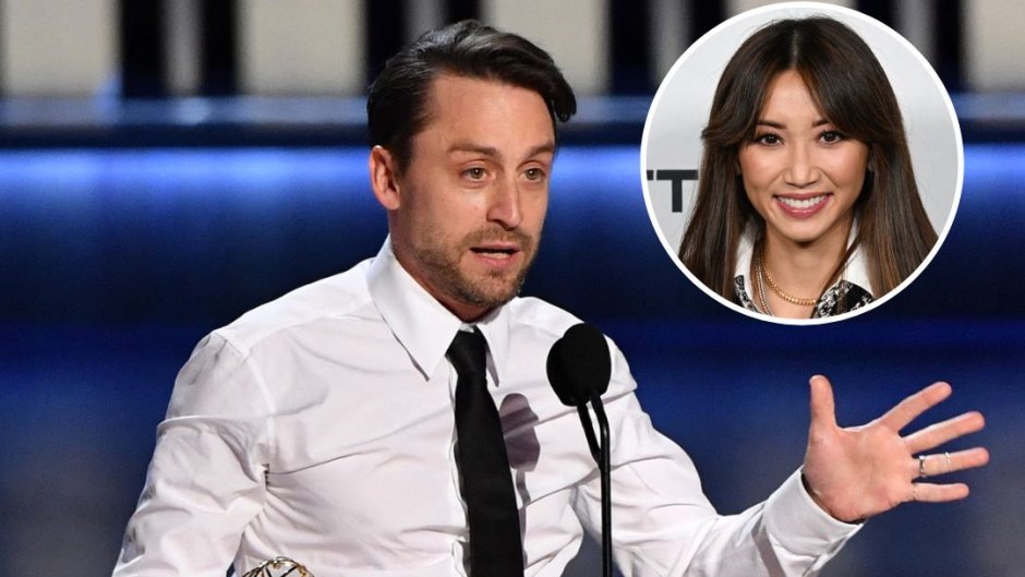 brenda song supports macaulay's brother kierans emmys win