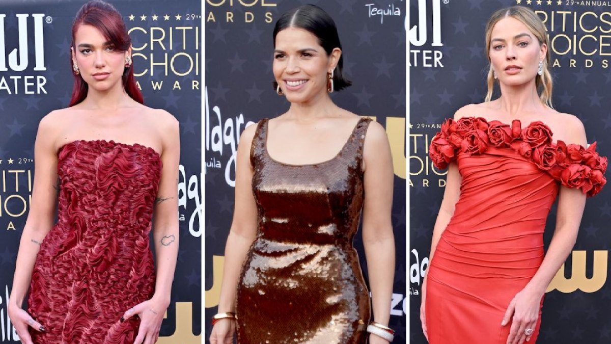 celebrities on critics choice awards 2024 red carpet