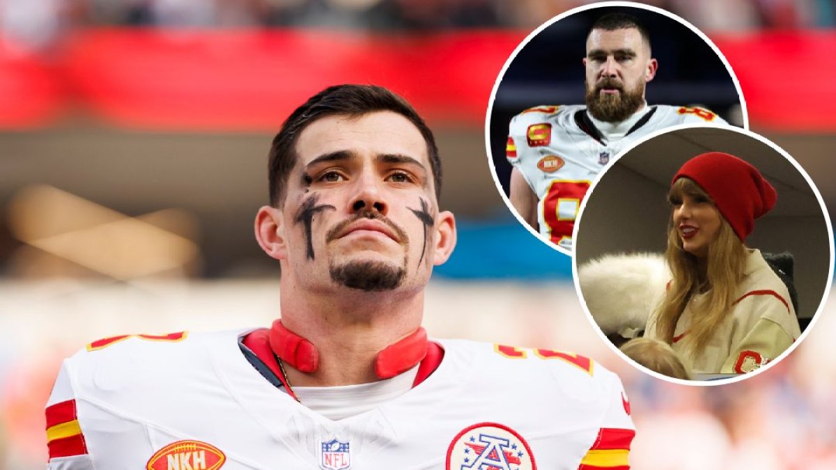 Drue Tranquil, Travis Kelce and Taylor Swift