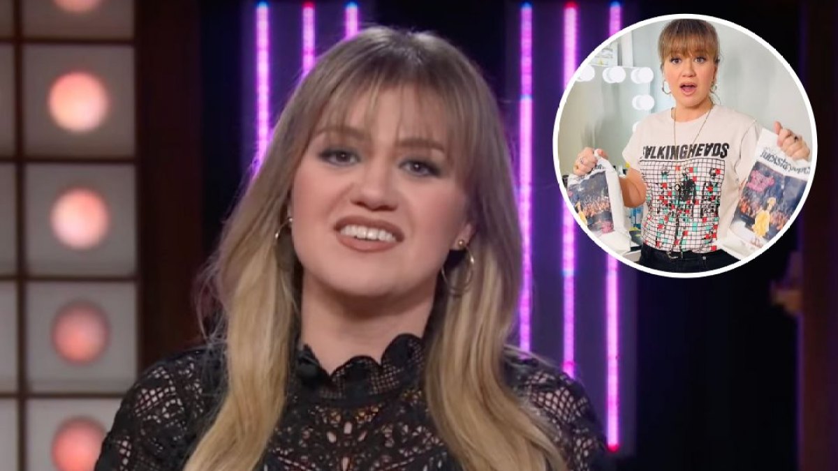 Kelly Clarkson Shows Off Slim Figure in T-Shirt and Jeans