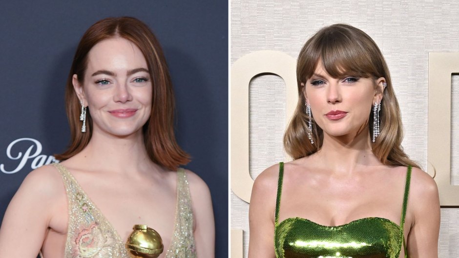 Emma Stone Jokingly Calls Friend Taylor Swift an ‘Asshole’ After Golden Globes Win