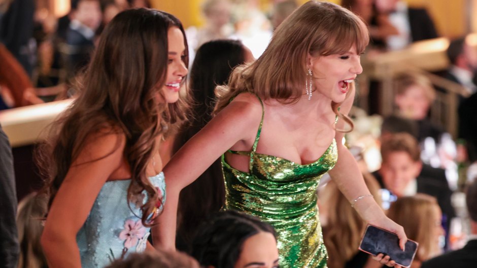 Taylor Swift Brings BFF Keleigh Teller as Date to Golden Globes as Travis Kelce Skips Awards Show
