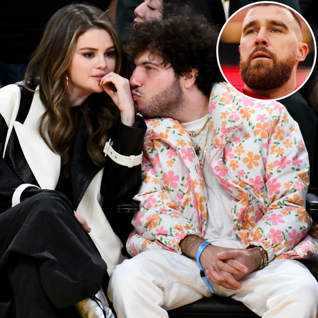 taylor swifts bf travis kelce supports selena benny romance