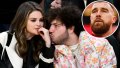 taylor swifts bf travis kelce supports selena benny romance