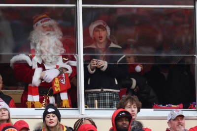 Taylor Swift at the Chiefs Christmas game