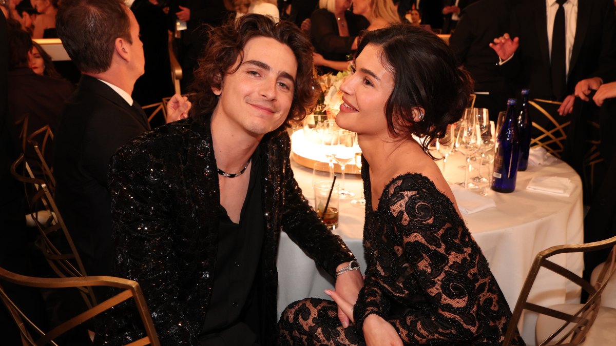 Timothee Chalamet Met Kylie Jenner’s Kids at Christmas Party
