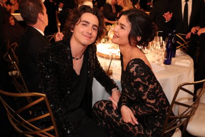 Kylie Jenner Supports Timothee Chalamet at 2024 Golden Globes 