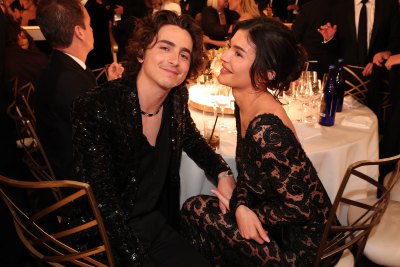 Kylie Jenner Supports Timothee Chalamet at 2024 Golden Globes 