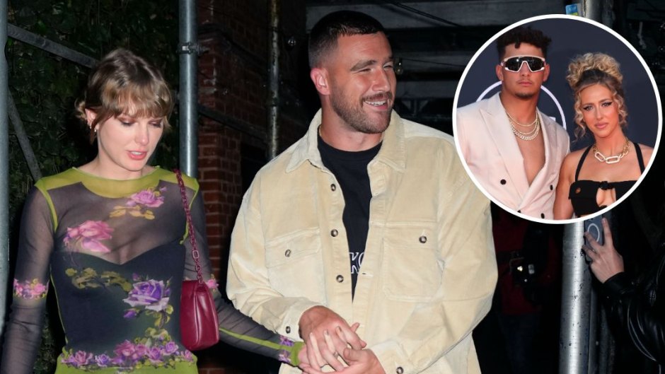 Taylor Swift and Travis Kelce, Patrick and Brittany Mahomes