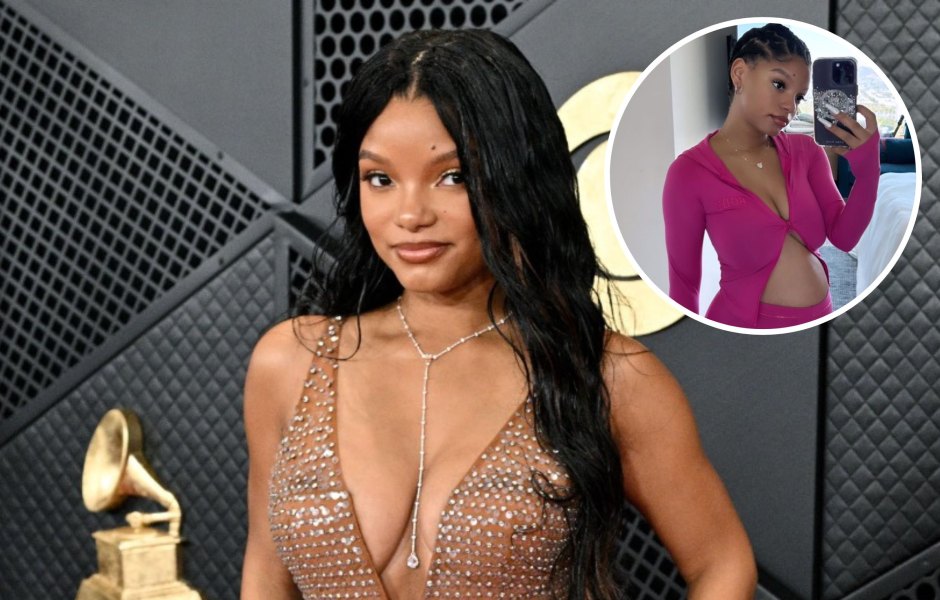 Halle bailey before and after pregnancy photos