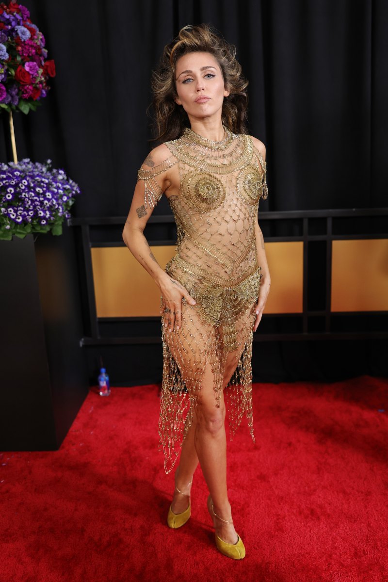 Miley Cyrus Channels Cleopatra for the 2024 Grammy Awards Red Carpet