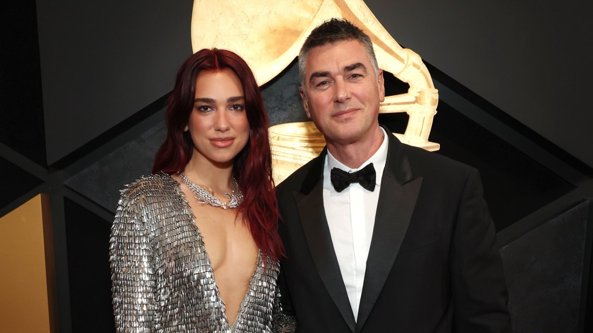 Dua Lipa and Her Dad at 2024 Grammys Red Carpet: Photos