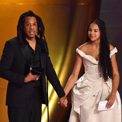 Jay Z Brings Blue Ivy On Stage at Grammys to Accept Award