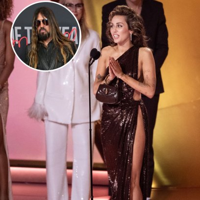 Miley Cyrus Leaves Dad Billy Ray Cyrus Out of Grammys Speech: ‘Don’t Think I Forgot Anyone’