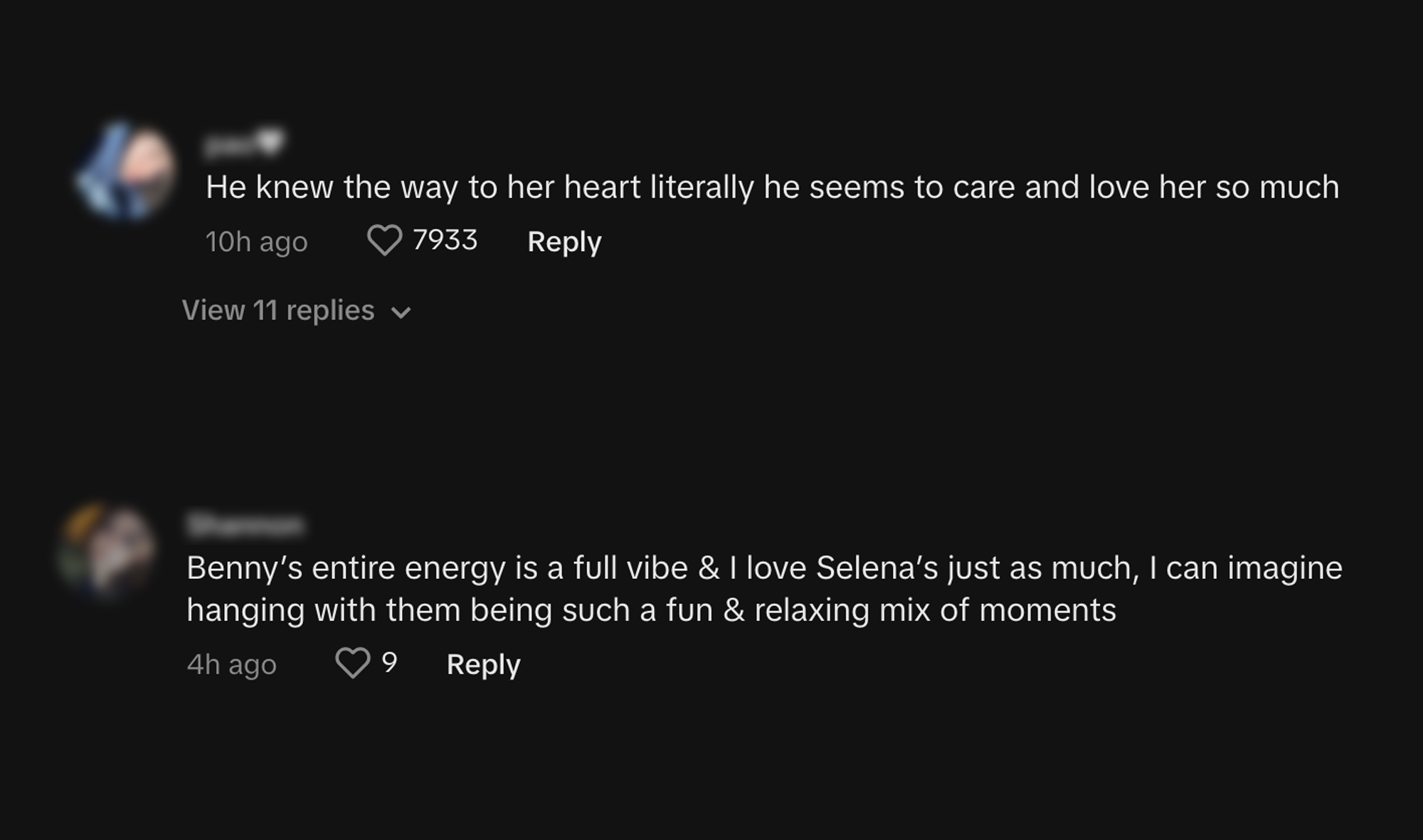 selena gomez benny blanco comments