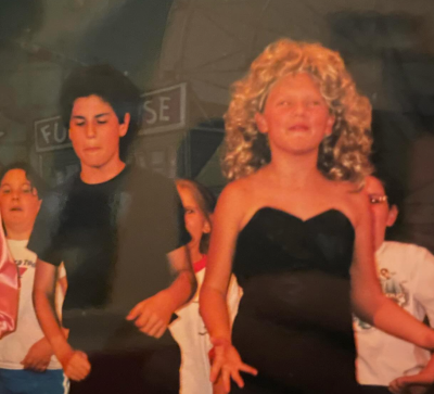 taylor swift is greases sandy in throwback theater photos