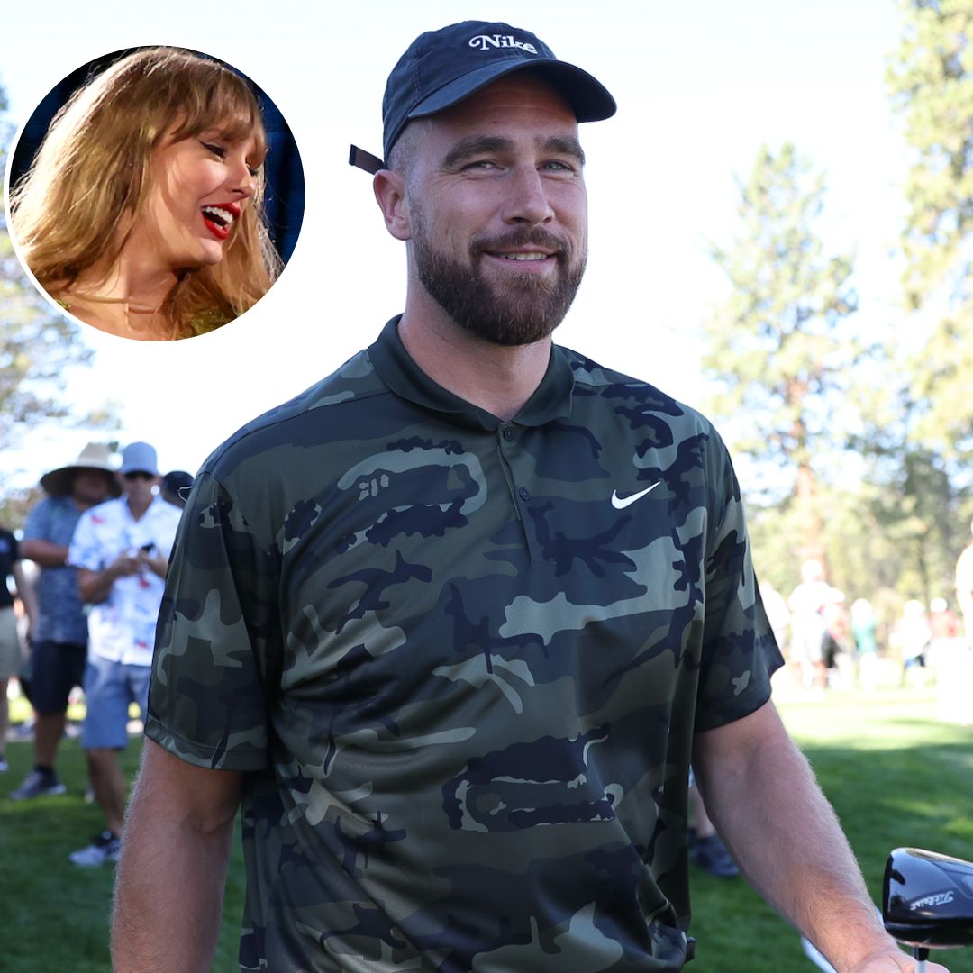 travis kelce plays golf in las vegas while taylors on tour
