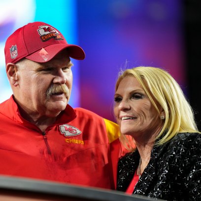 Andy Reid and wife Tammy at the 2023 Super Bowl
