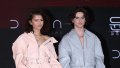 Zendaya, Timothee Chalamet Twin in Jumpsuits for 'Dune 2'