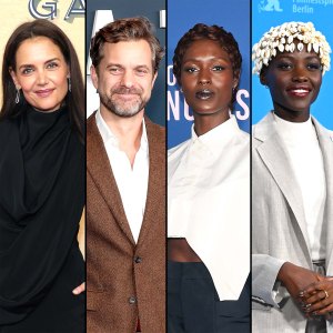A side by side photo of Katie Holmes, Joshua Jackson, Jodie Turner-Smith and Lupita Nyong'o