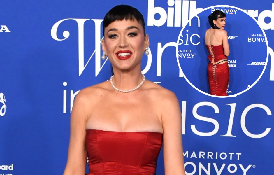 Katy Perry Flaunts Thong in 2-Piece Dress