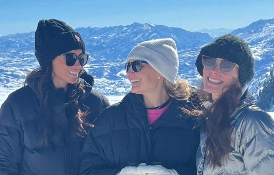 Meghan Markle Joins Friends on Ski Trip.