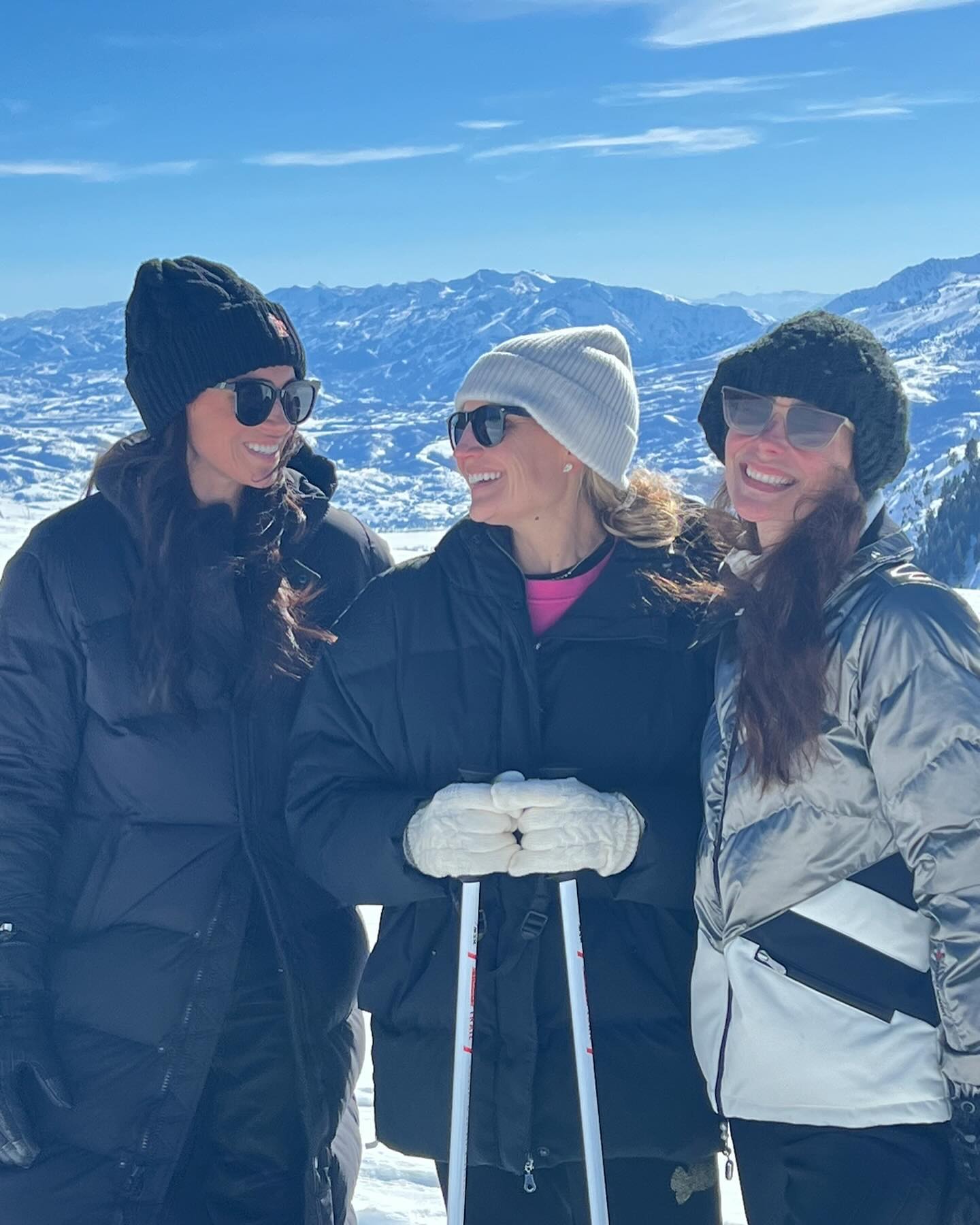 Meghan Markle Joins Friends on Ski Trip.
