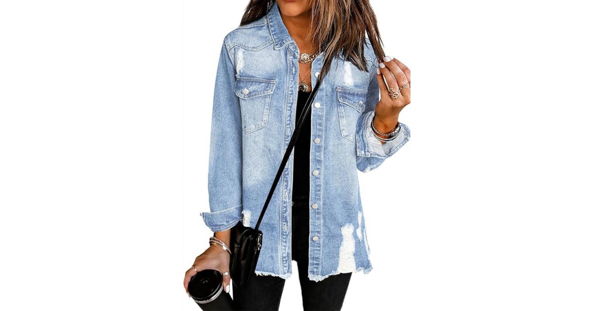 Shoppers Are 'Obsessed' with This Denim Shacket | Life & Style
