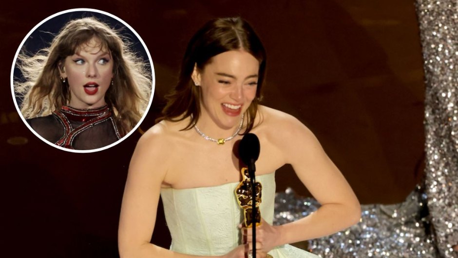 emma stone quotes taylor swift in 2024 oscars speech