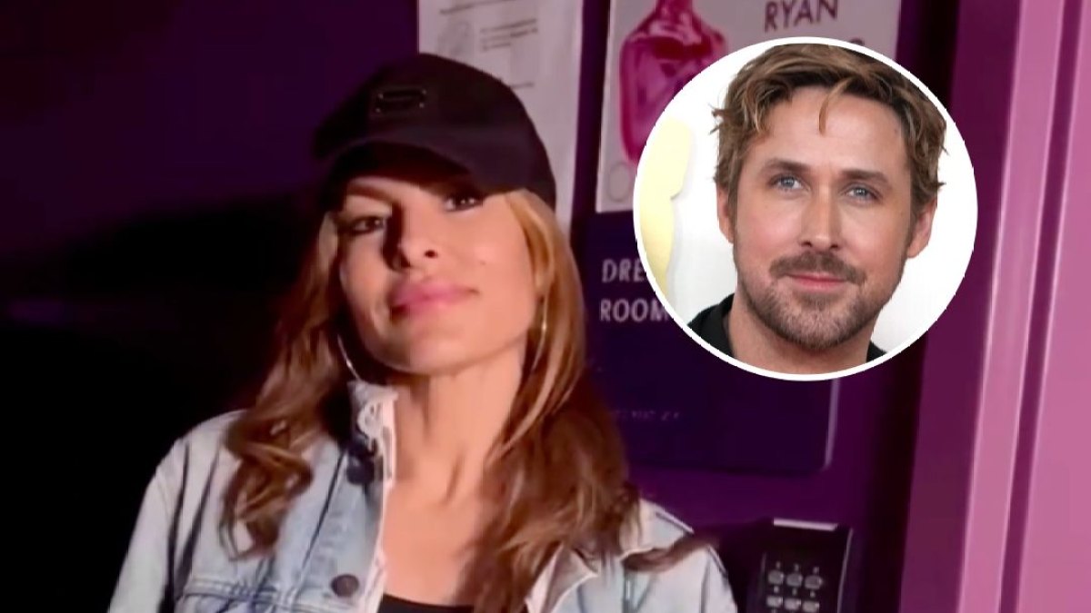 eva mendes supports ryan gosling backstage at 2024 oscars