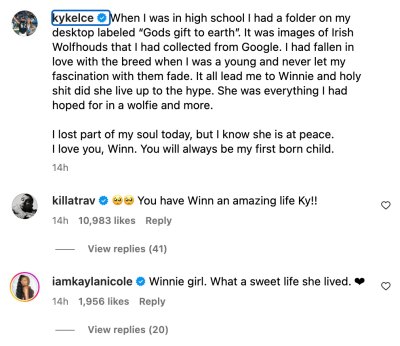 Jason Kelce’s Wife Kylie Mourns the Death of Dog Winnie