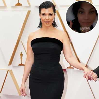 Kourtney Kardashian Drinks Rocky’s ‘Breast Milk’ to Feel Better