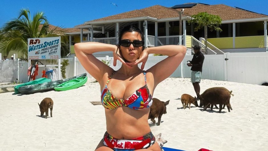 Kourtney Kardashian Postpartum Bikini Photos: Swimsuit Pictures