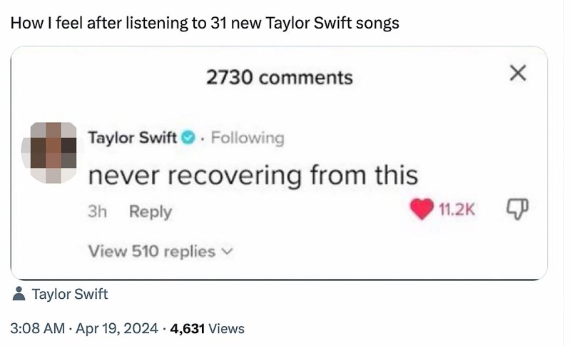 Taylor Swift TTPD Fan Reactions