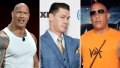 dwayne 'the rock' johnson, john cena, vin diesel
