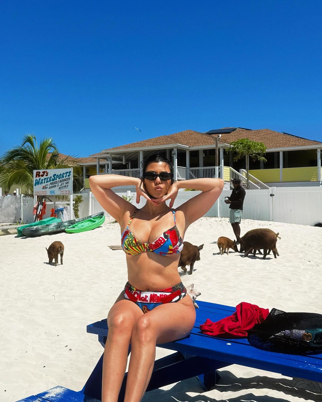 Kourtney Kardashian Posts New Bikini Photo of Post-Baby Body