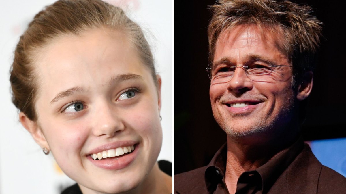 Shiloh Jolie-Pitt and Brad Pitt