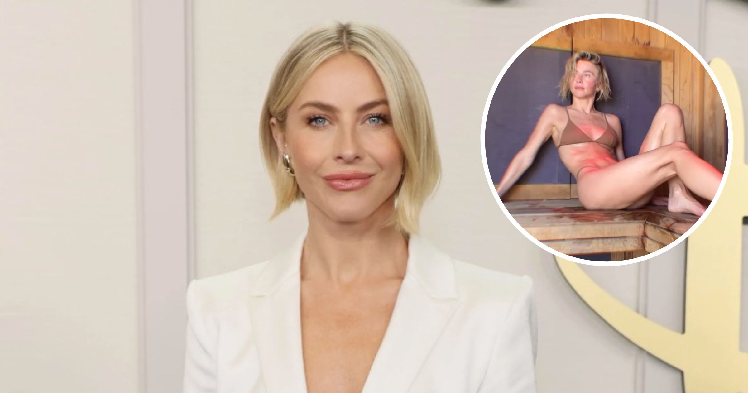 Julianne Hough Wears Nude Bikini Doing Sauna Stretches: Photos - Vimarsana News