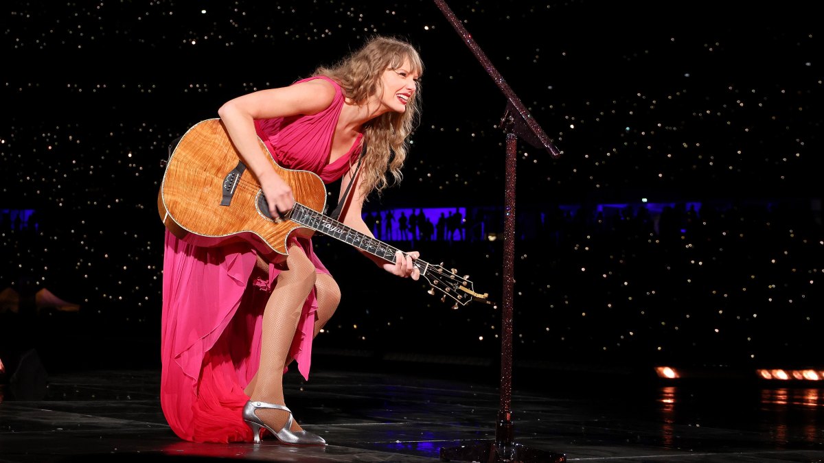 Taylor Swift Smiles Singing About 'Boy on the Football Team'