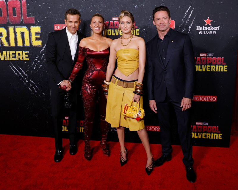 Blake Lively in Jumpsuit at Deadpool Premiere With Ryan Reynolds
