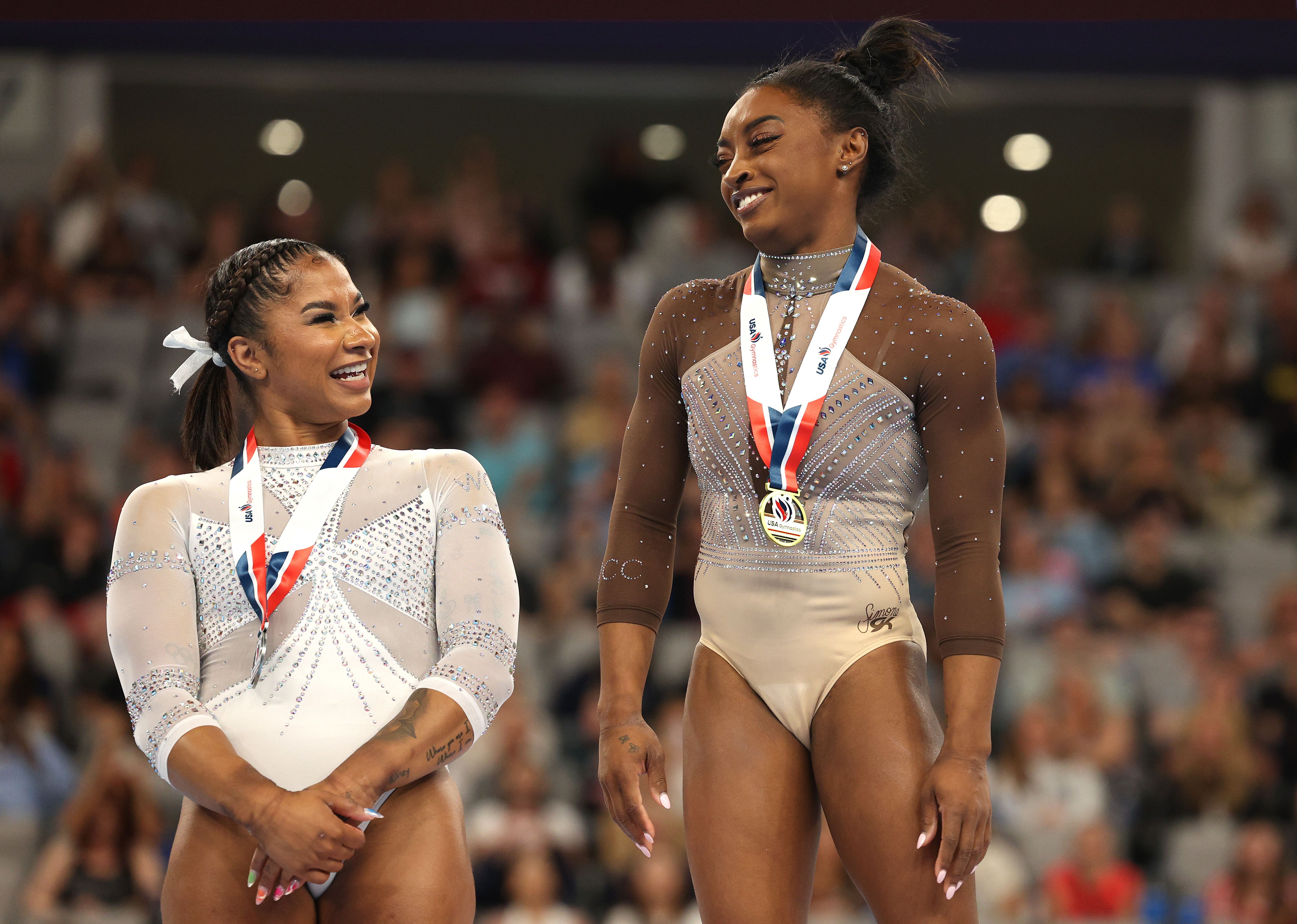 Jordan Chiles Shows MyKayla Skinner &lsquo;Blocked&rsquo; Simone Biles