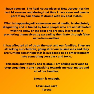 RHONJ’s Teresa Giudice Slams ‘Toxic People’ Who Spread ‘Lies’
